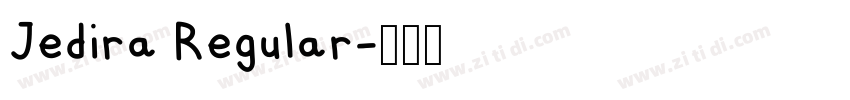 Jedira Regular字体转换